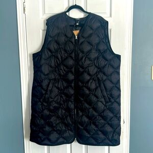 Eddie Bauer 2X long vest NWT 650 down
